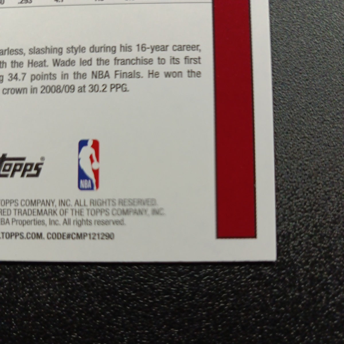 2025-26 Topps Basketball Card Dwyane Wade Silver Foil 45th Anniversary