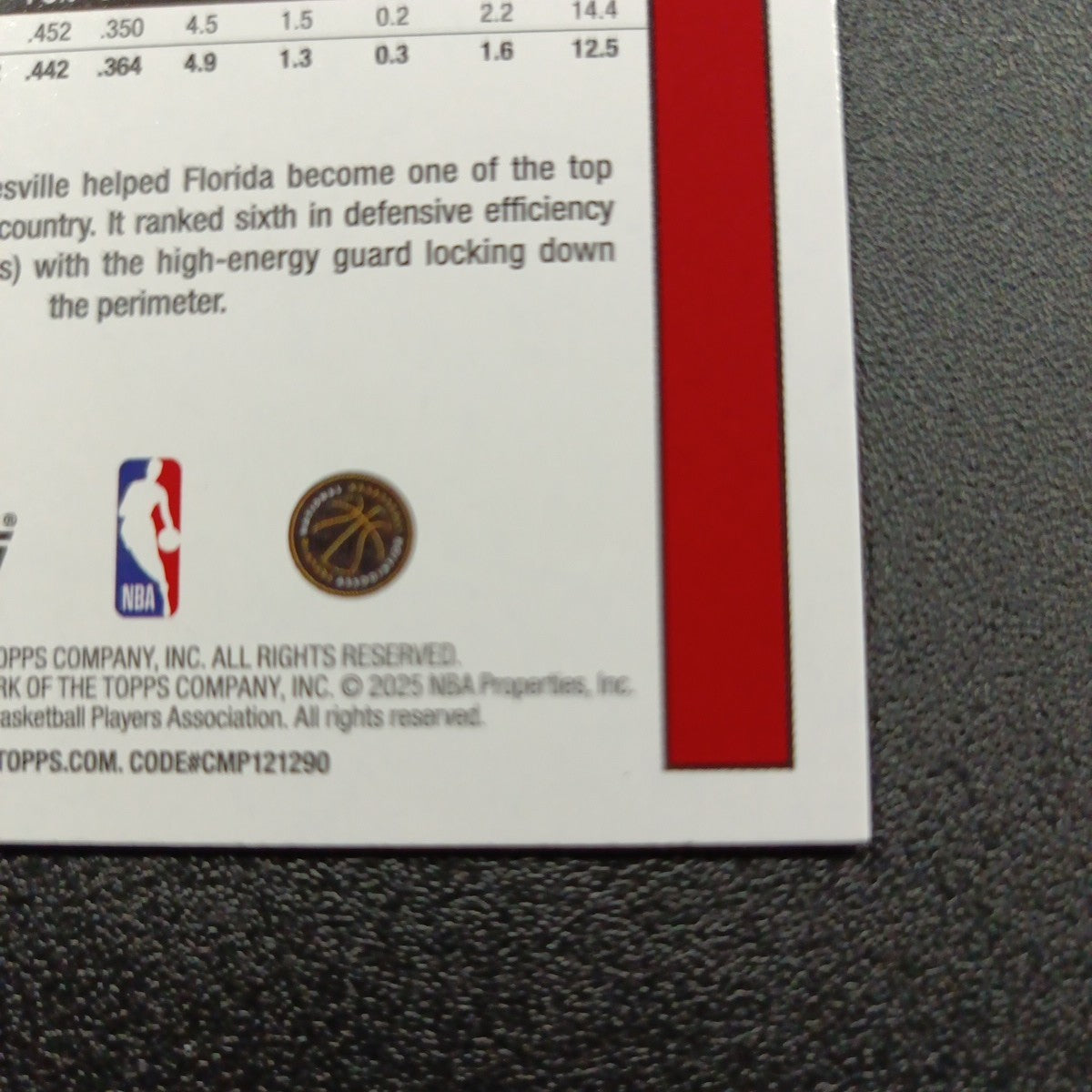 2025-26 Topps Basketball Card Alijah Martin Silver Foil 45th Anniversary