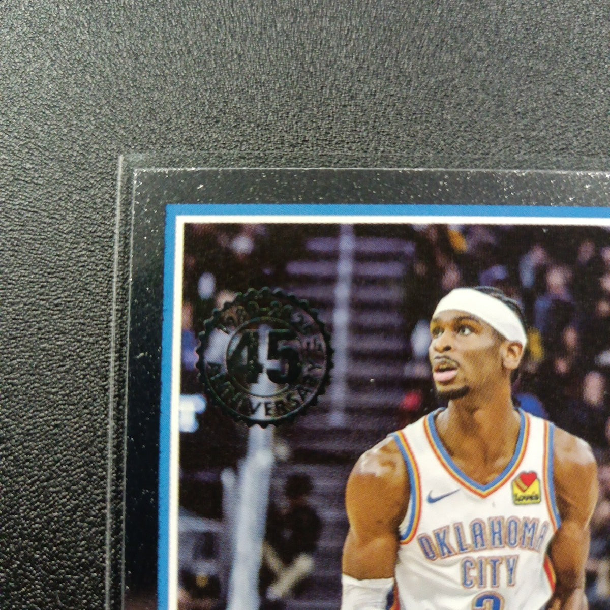 2025-26 Topps Basketball Card Shai Gilgeous Silver Foil 45th Anniversary