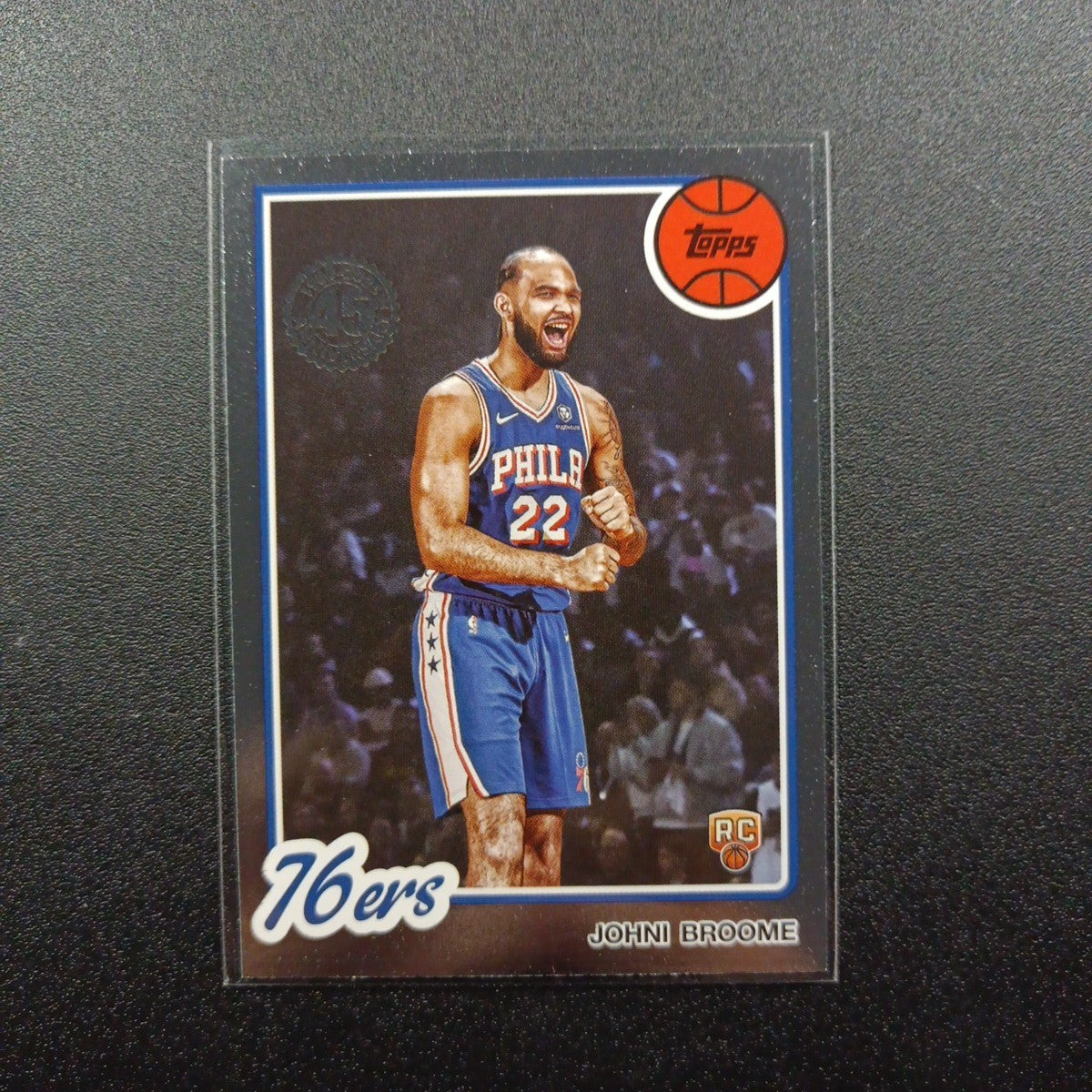 2025-26 Topps Basketball Card Johni Broome Silver Foil 45th Anniversary Case Hit