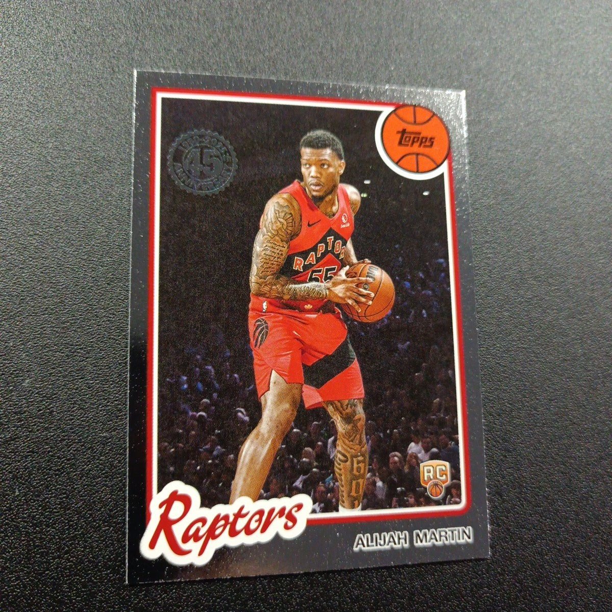 2025-26 Topps Basketball Card Alijah Martin Silver Foil 45th Anniversary