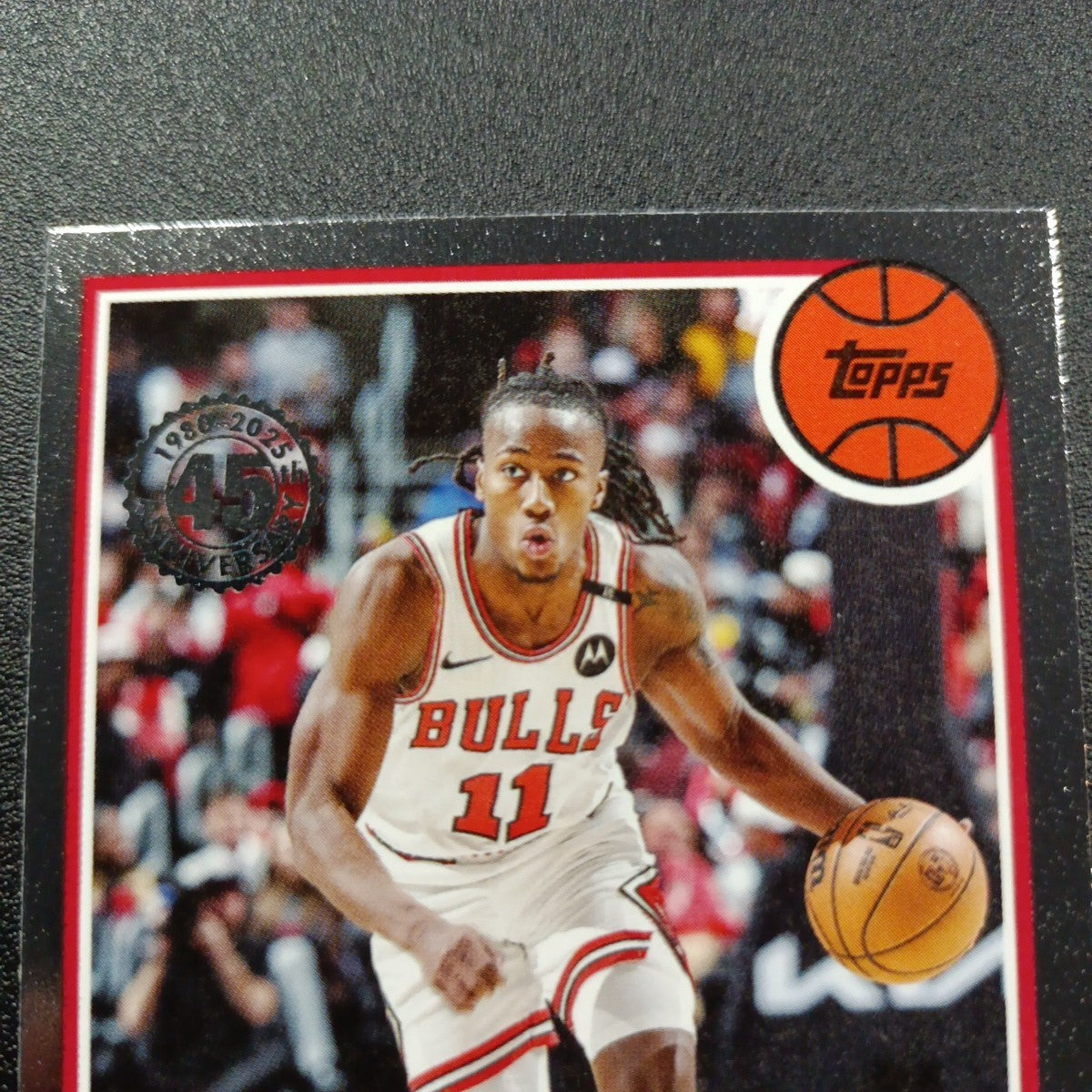 2025-26 Topps Basketball Card Ayo Dosunmu Silver Foil 45th Anniversary
