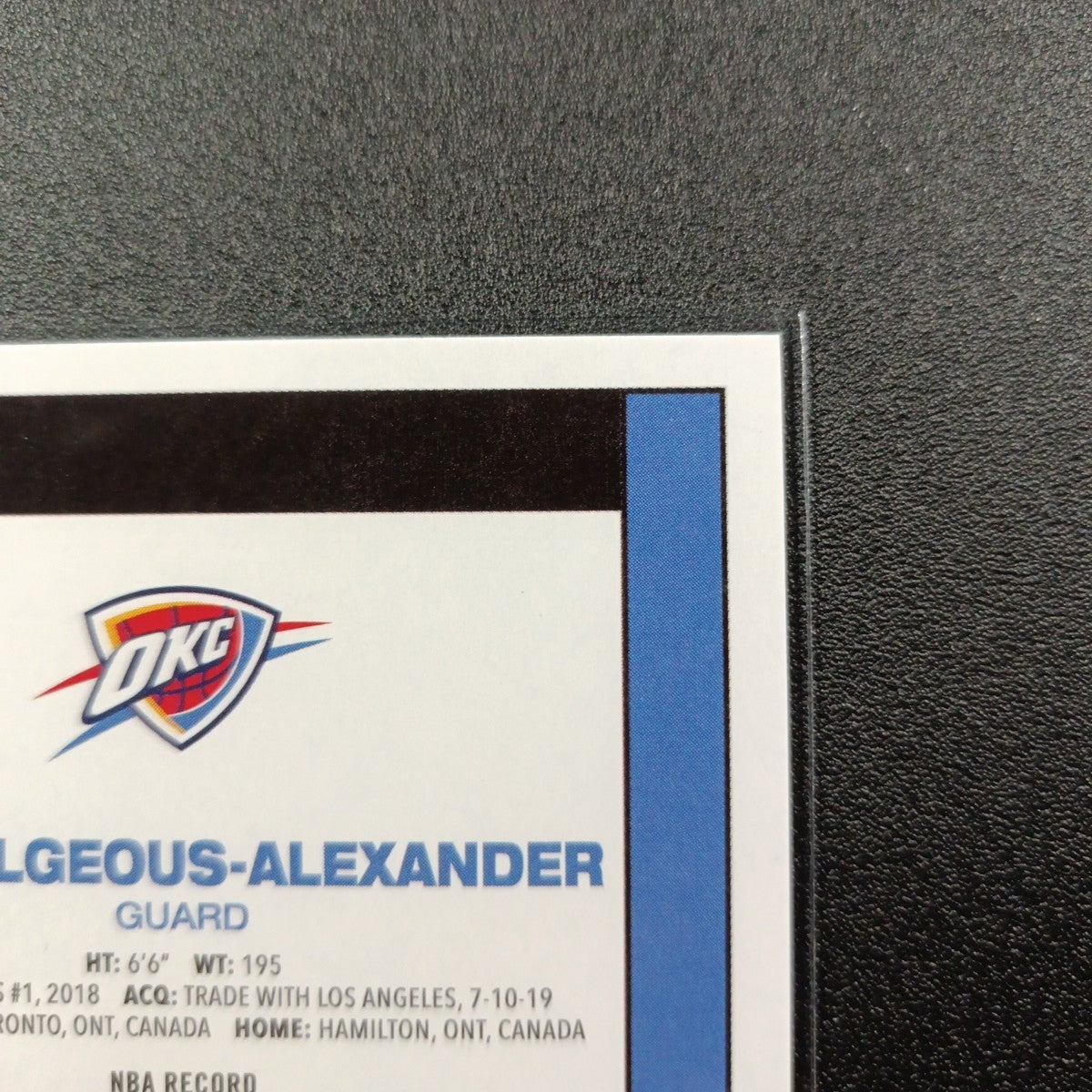 2025-26 Topps Basketball Card Shai Gilgeous Silver Foil 45th Anniversary