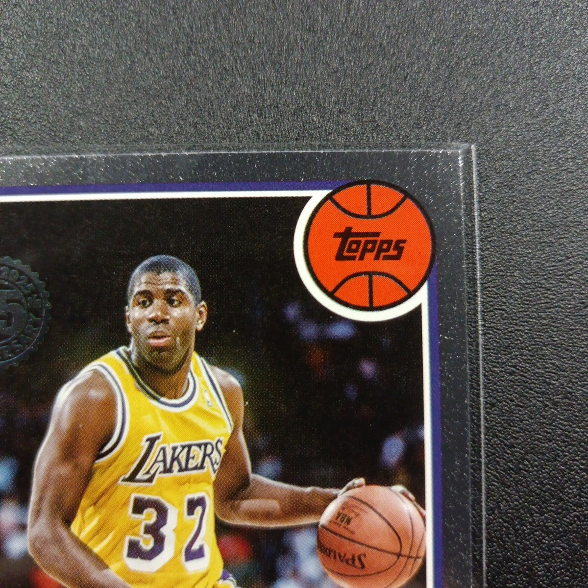 2025-26 Topps Basketball Card Magic Johnson Silver Foil 45th Anniversary