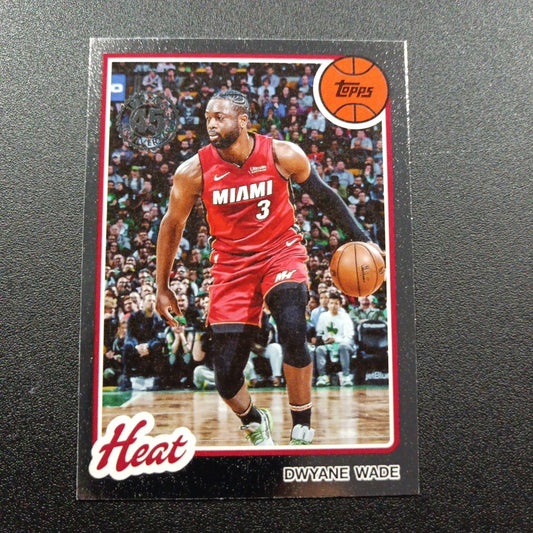 2025-26 Topps Basketball Card Dwyane Wade Silver Foil 45th Anniversary