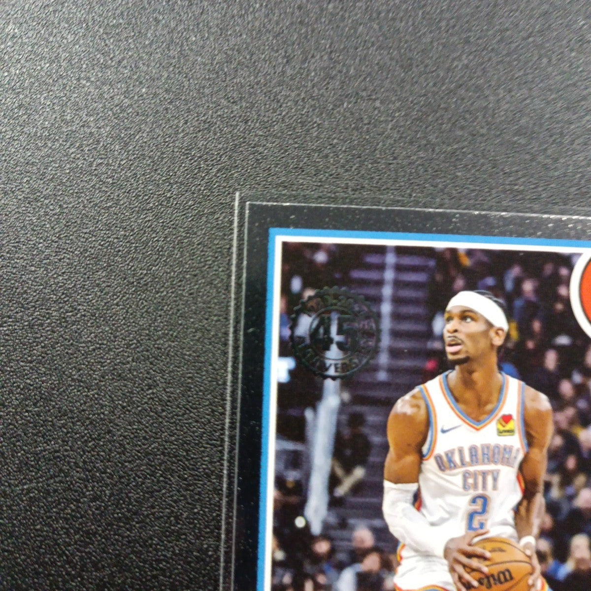 2025-26 Topps Basketball Card Shai Gilgeous Silver Foil 45th Anniversary