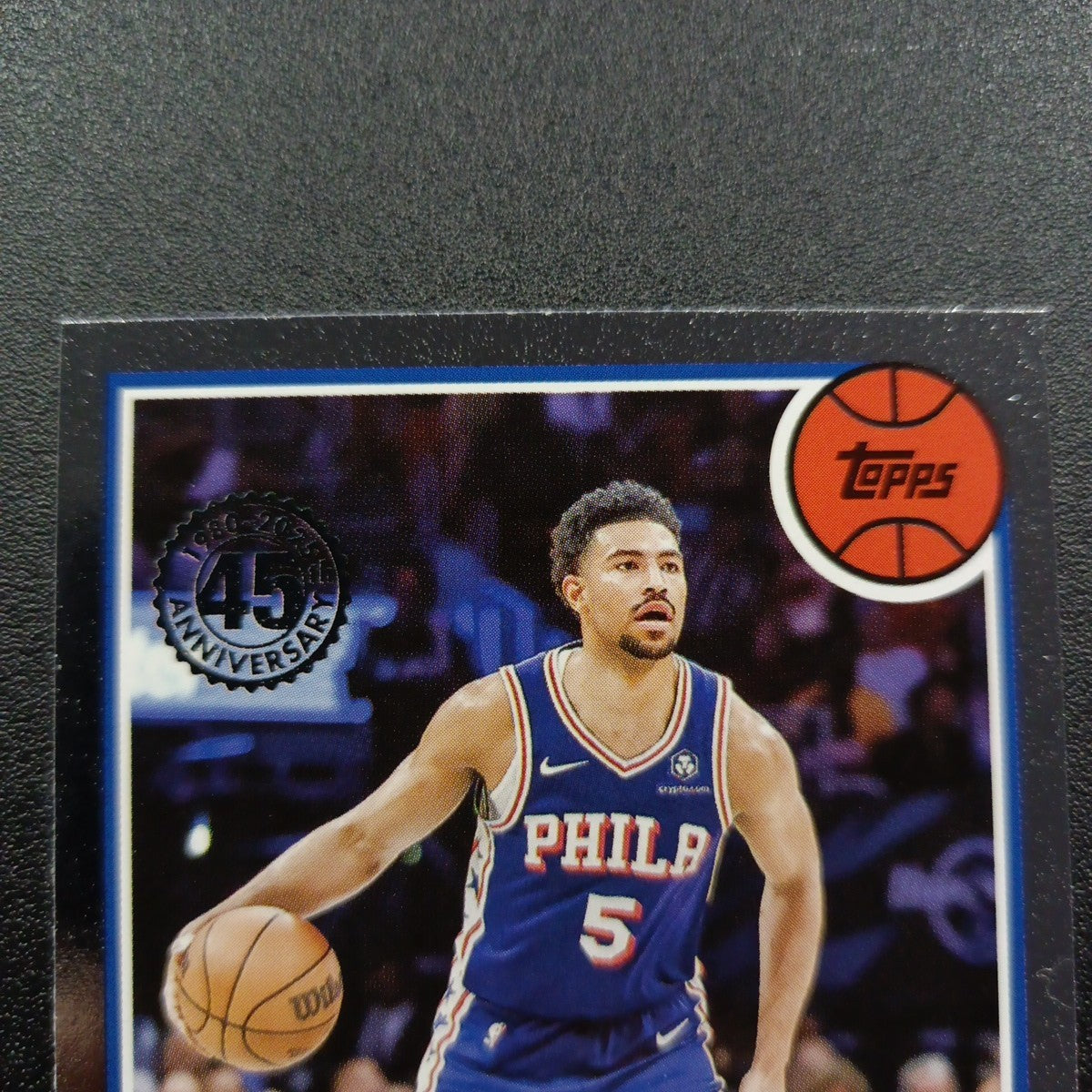 2025-26 Topps Basketball Card Quentin Grimes Silver Foil 45th Anniversary