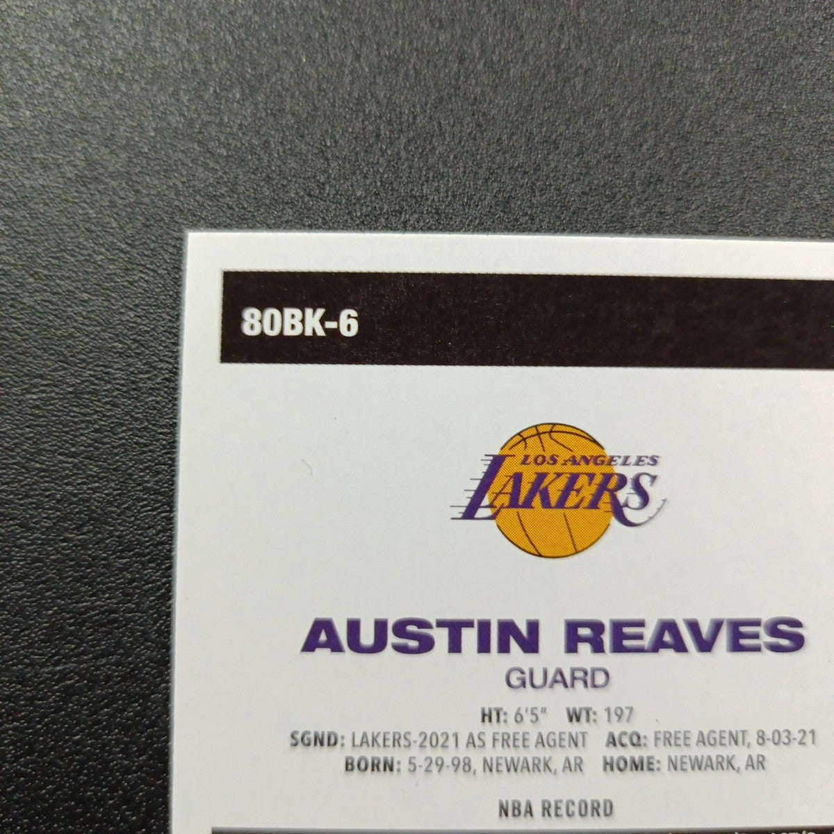 2025-26 Topps Basketball Card Austin Reaves Silver Foil 45th Anniversary