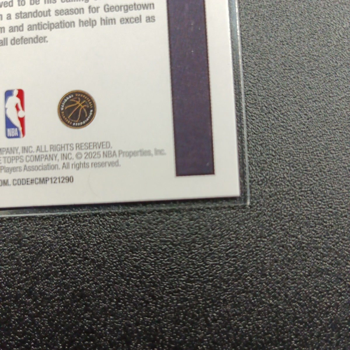 2025-26 Topps Basketball Card Micah Peavy Silver Foil 45th Anniversary Case Hit