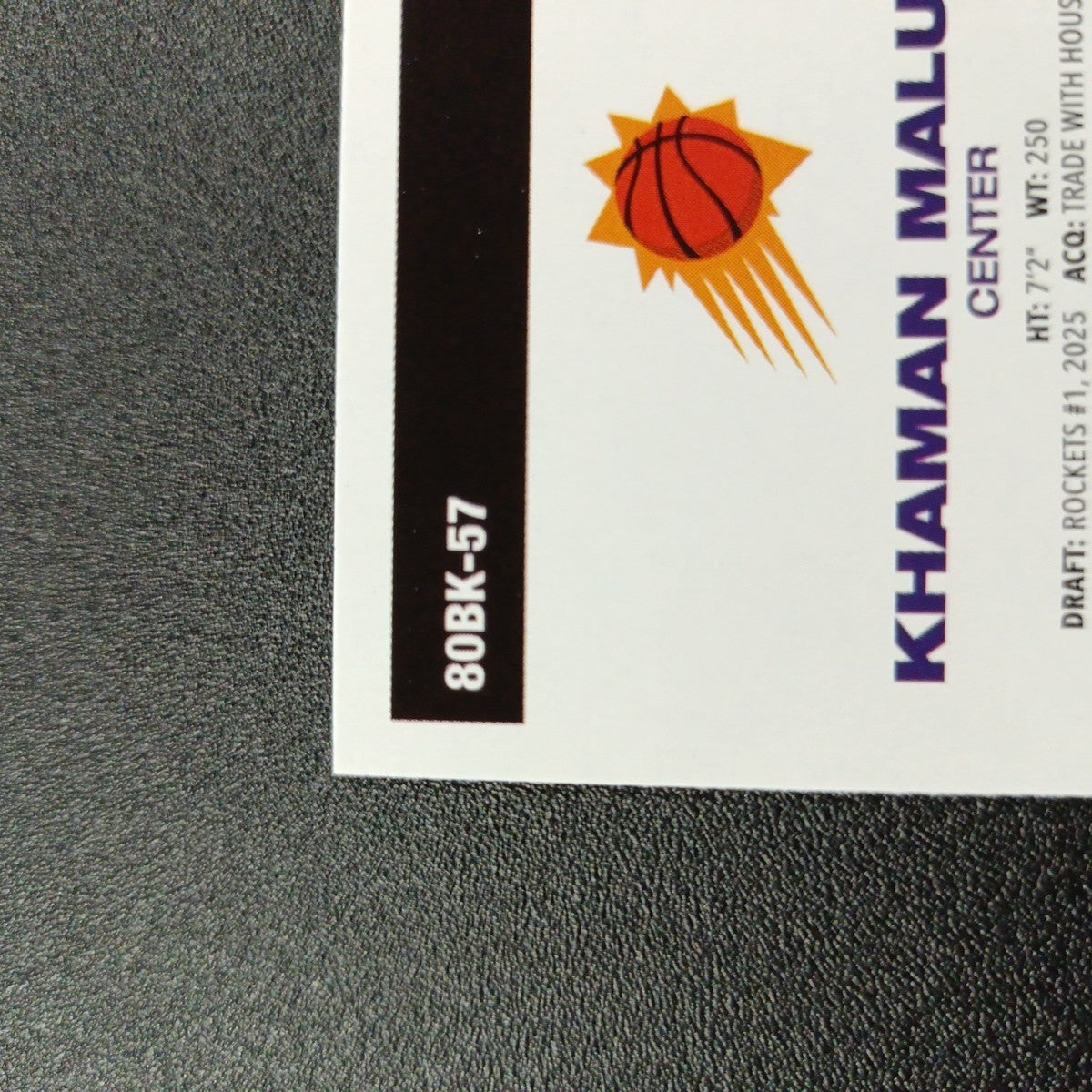 2025-26 Topps Basketball Card Khaman Maluach Silver Foil 45th Anniversary