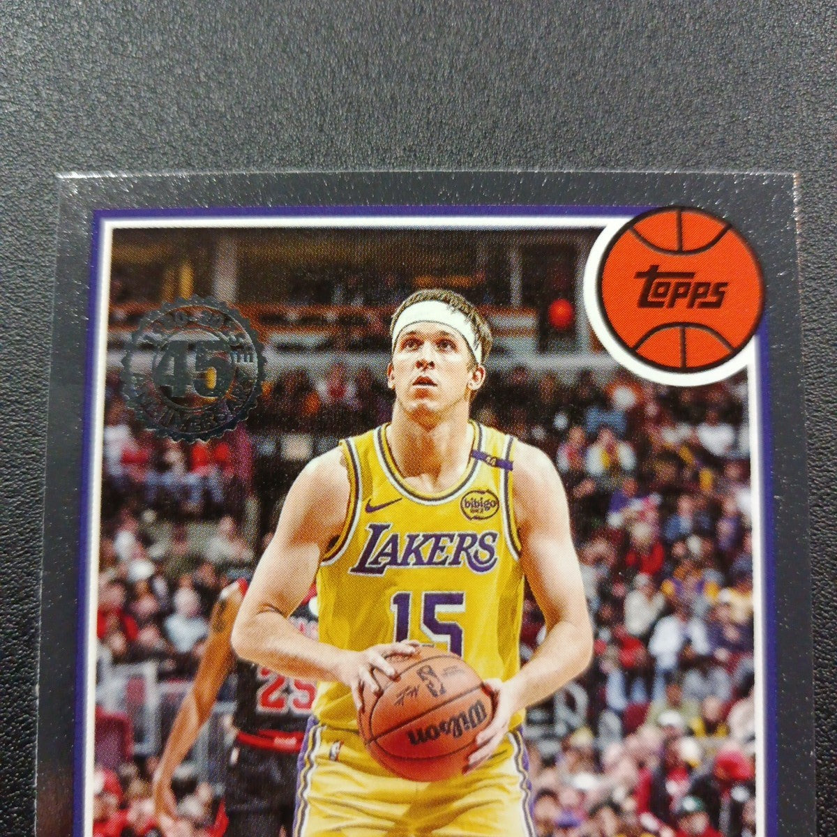 2025-26 Topps Basketball Card Austin Reaves Silver Foil 45th Anniversary