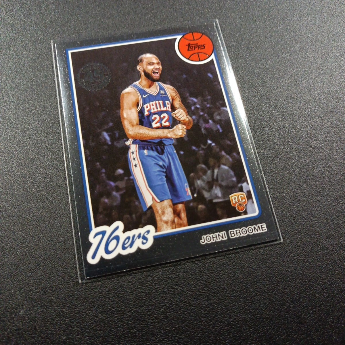 2025-26 Topps Basketball Card Johni Broome Silver Foil 45th Anniversary Case Hit