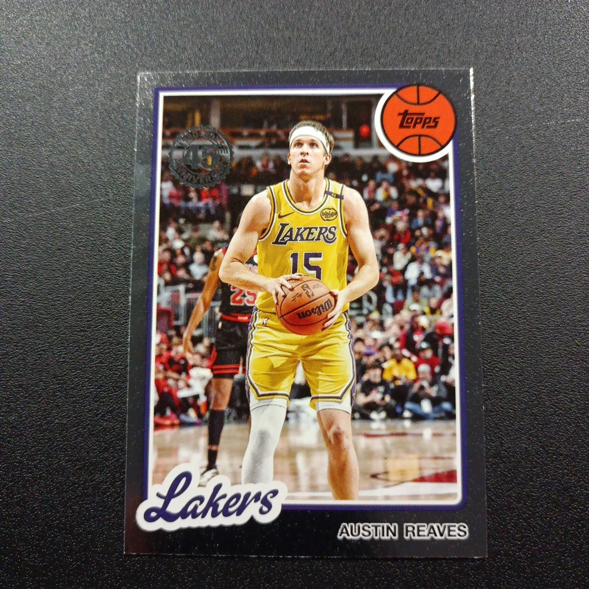 2025-26 Topps Basketball Card Austin Reaves Silver Foil 45th Anniversary