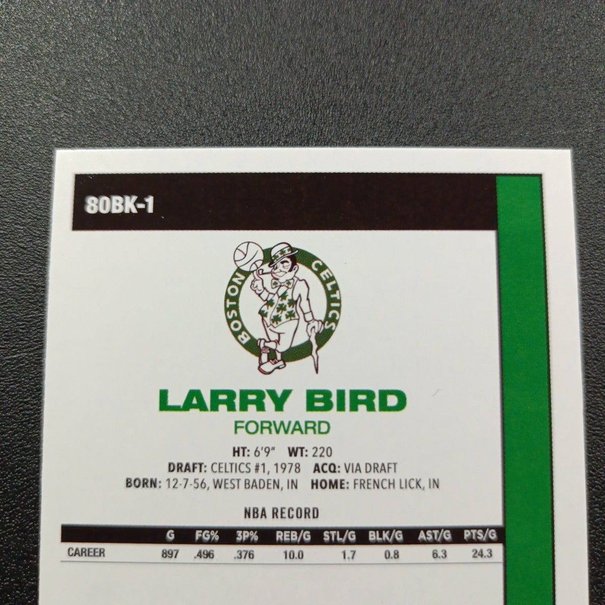 2025-26 Topps Basketball Card Larry Bird Silver Foil 45th Anniversary