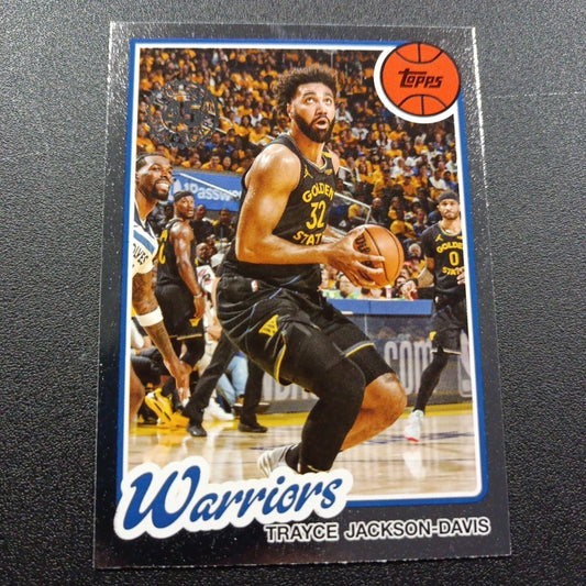 2025-26 Topps Basketball Card Trayce Jackson-Davis Silver Foil 45th Anniversary