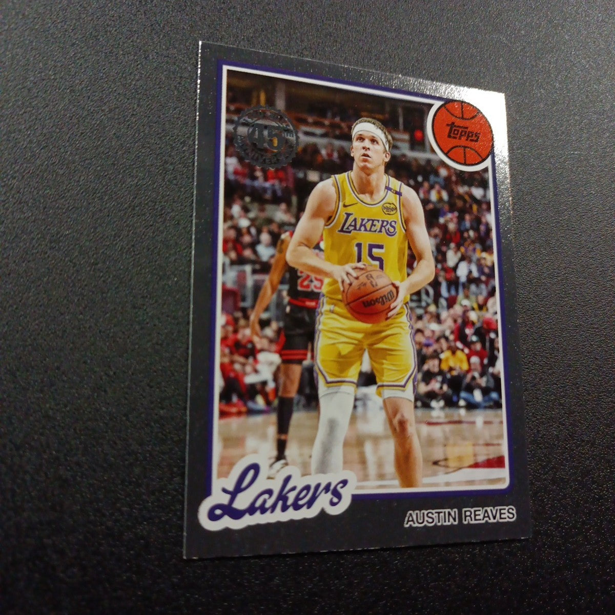 2025-26 Topps Basketball Card Austin Reaves Silver Foil 45th Anniversary